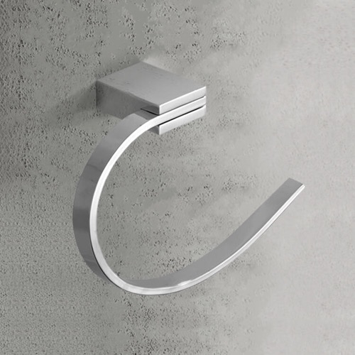 Modern Chrome Towel Ring Nameeks NCB32
